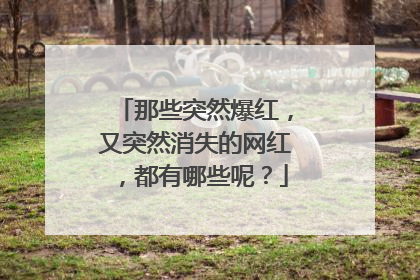 那些突然爆红，又突然消失的网红，都有哪些呢？