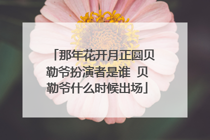 那年花开月正圆贝勒爷扮演者是谁 贝勒爷什么时候出场