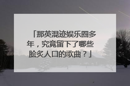 那英混迹娱乐圈多年,究竟留下了哪些脍炙人口的歌曲?