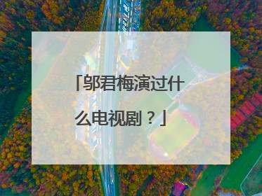 邬君梅演过什么电视剧?