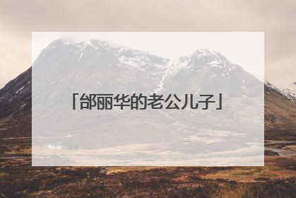 邰丽华的老公儿子