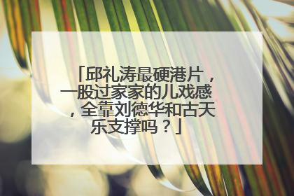 邱礼涛最硬港片,一股过家家的儿戏感,全靠刘德华和古天乐支撑吗?