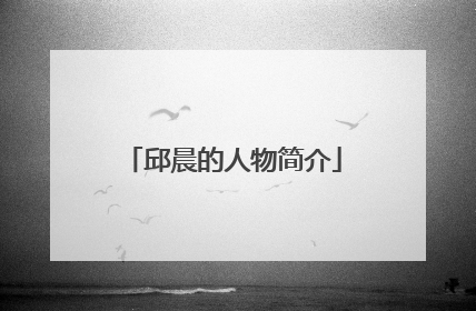 邱晨的人物简介