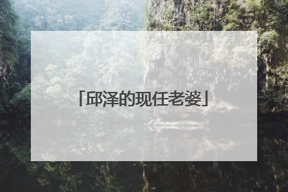 邱泽的现任老婆