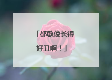 都敏俊长得好丑啊！