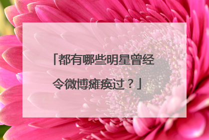 都有哪些明星曾经令微博瘫痪过？