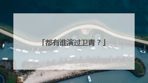 都有谁演过卫青?