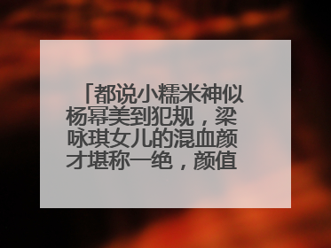 都说小糯米神似杨幂美到犯规，梁咏琪女儿的混血颜才堪称一绝，颜值如何？