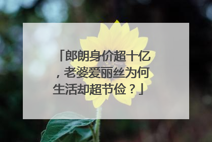 郎朗身价超十亿，老婆爱丽丝为何生活却超节俭？