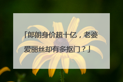 郎朗身价超十亿，老婆爱丽丝却有多抠门？