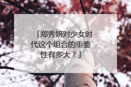 郑秀妍对少女时代这个组合的重要性有多大?