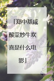 郑中基咸酸菜炒牛欢喜是什么电影