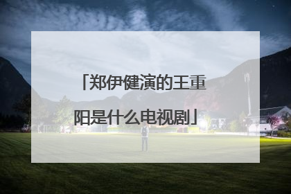 郑伊健演的王重阳是什么电视剧
