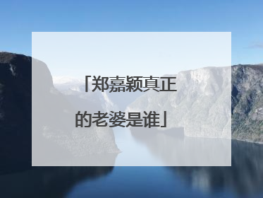 郑嘉颖真正的老婆是谁