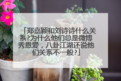郑嘉颖和刘诗诗什么关系?为什么他们总是微博秀恩爱,八卦江湖还说他们关系不一般?