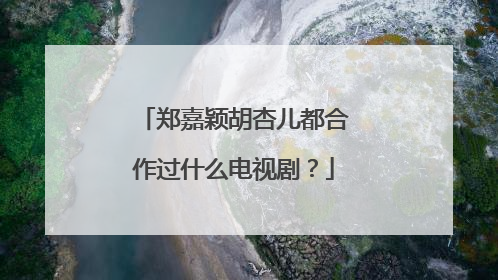 郑嘉颖胡杏儿都合作过什么电视剧？