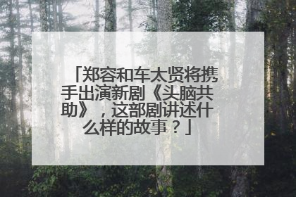 郑容和车太贤将携手出演新剧《头脑共助》,这部剧讲述什么样的故事?