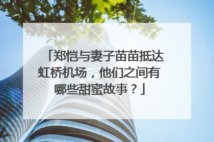 郑恺与妻子苗苗抵达虹桥机场,他们之间有哪些甜蜜故事?