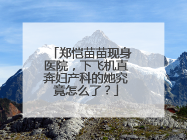 郑恺苗苗现身医院,下飞机直奔妇产科的她究竟怎么了?