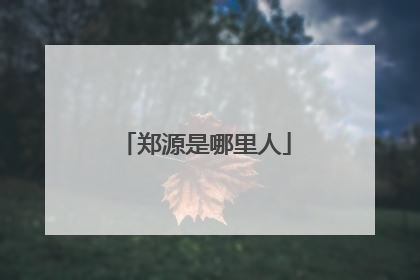 郑源是哪里人