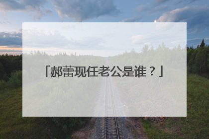 郝蕾现任老公是谁?