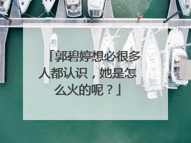 郭碧婷想必很多人都认识,她是怎么火的呢?