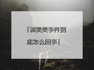 郭美美事件到底怎么回事