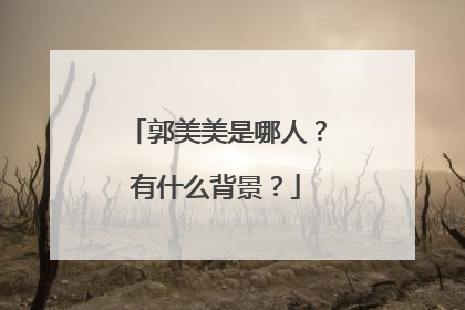 郭美美是哪人?有什么背景?