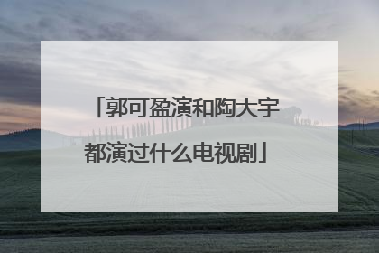 郭可盈演和陶大宇都演过什么电视剧