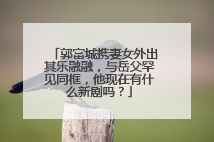 郭富城携妻女外出其乐融融,与岳父罕见同框,他现在有什么新剧吗?