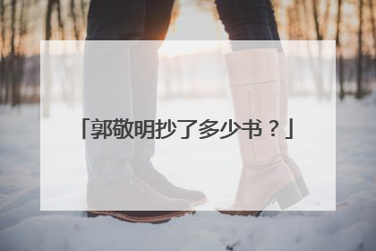 郭敬明抄了多少书?