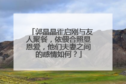 郭晶晶霍启刚与友人聚餐，依偎合照显恩爱，他们夫妻之间的感情如何？