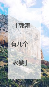 郭涛有几个老婆