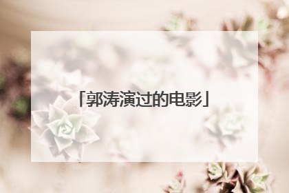 郭涛演过的电影