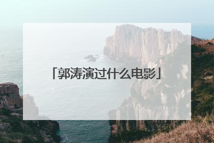 郭涛演过什么电影