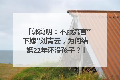 郭蔼明:不顾流言“下嫁”刘青云,为何结婚22年还没孩子?