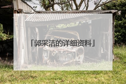 郭采洁的详细资料