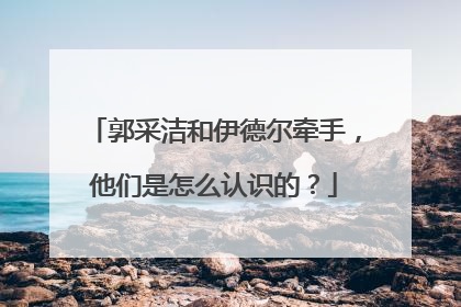 郭采洁和伊德尔牵手，他们是怎么认识的？