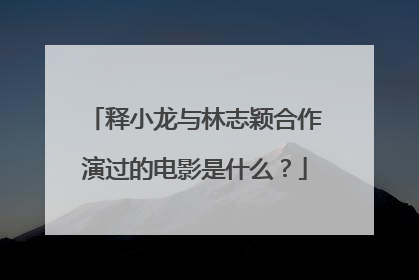 释小龙与林志颖合作演过的电影是什么？