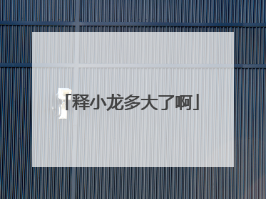 释小龙多大了啊