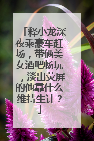 释小龙深夜乘豪车赶场,带俩美女酒吧畅玩,淡出荧屏的他靠什么维持生计?