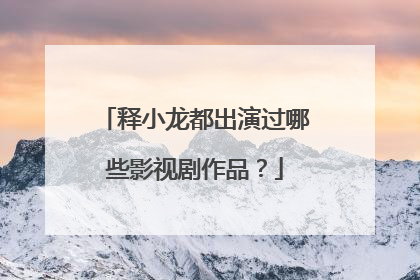 释小龙都出演过哪些影视剧作品？