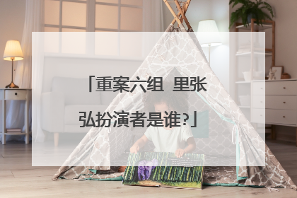 重案六组 里张弘扮演者是谁?