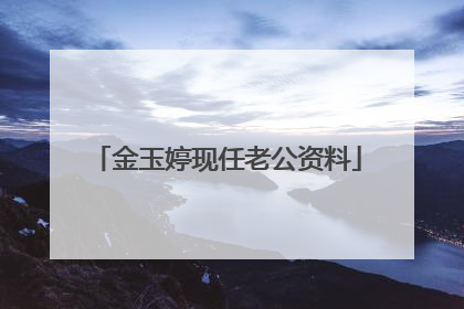 金玉婷现任老公资料