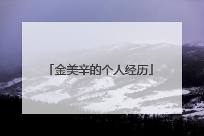 金美辛的个人经历