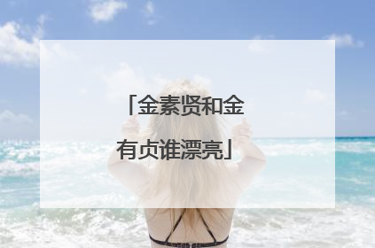 金素贤和金有贞谁漂亮