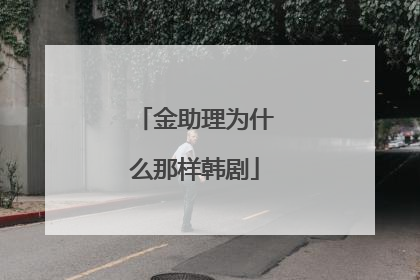 金助理为什么那样韩剧