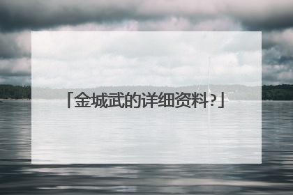 金城武的详细资料?