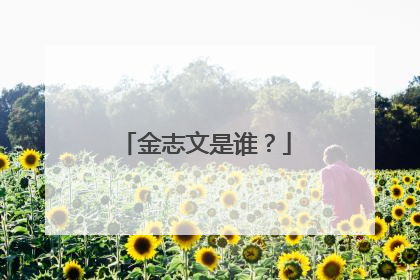 金志文是谁？