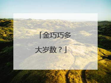 金巧巧多大岁数？